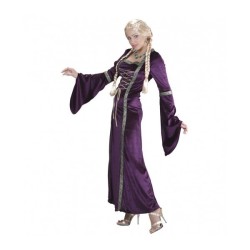 DISFRAZ PRINCESA MEDIEVAL MORADO L 2