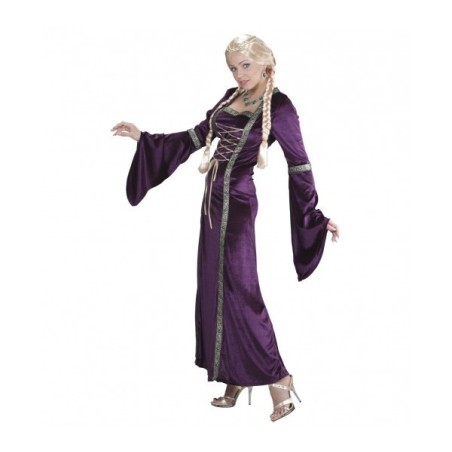 DISFRAZ PRINCESA MEDIEVAL MORADO L