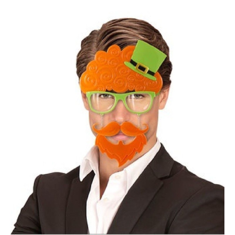GAFAS FIESTA DE SAN PATRICIO CON BIGOTES
