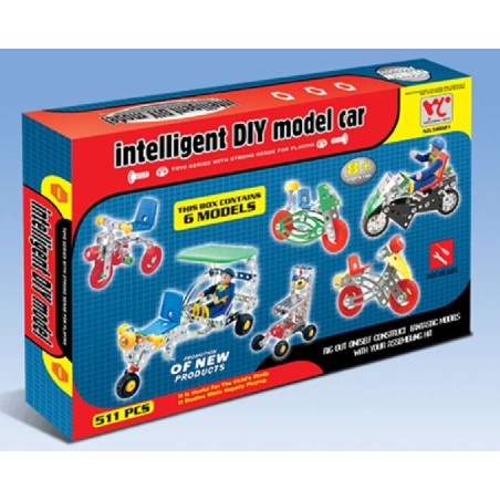 CONSTRUYE 6  VEHICULOS DE METAL 511 PZAS