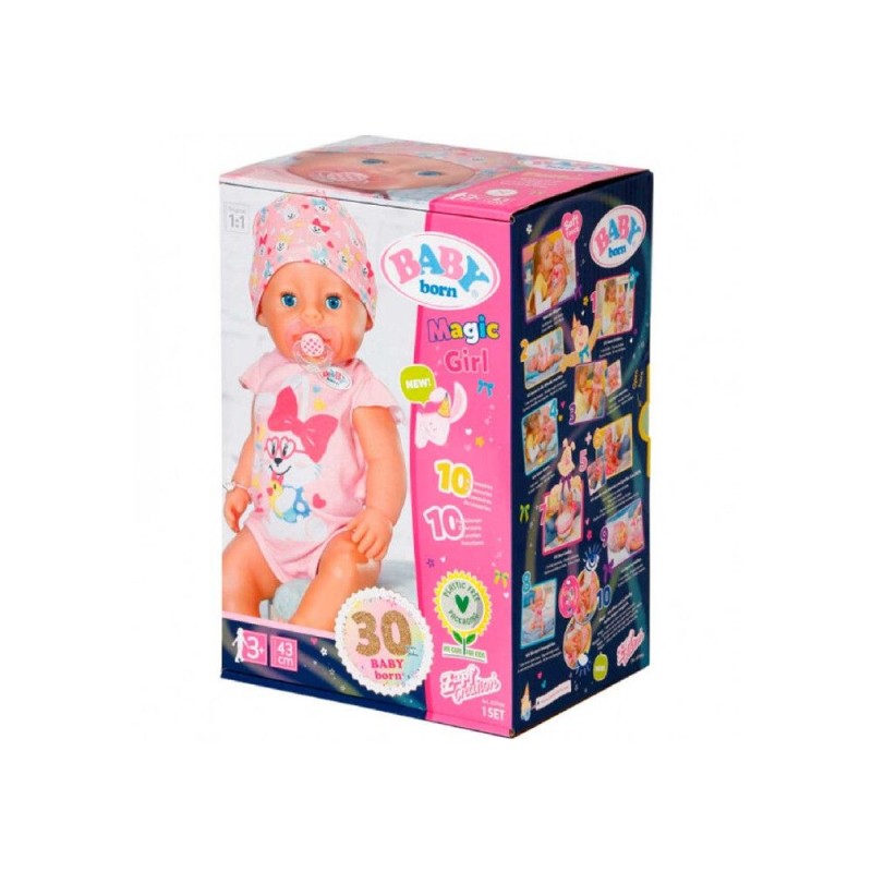 BABY BORN MAGIC GIRL OJOS AZULES 43CM