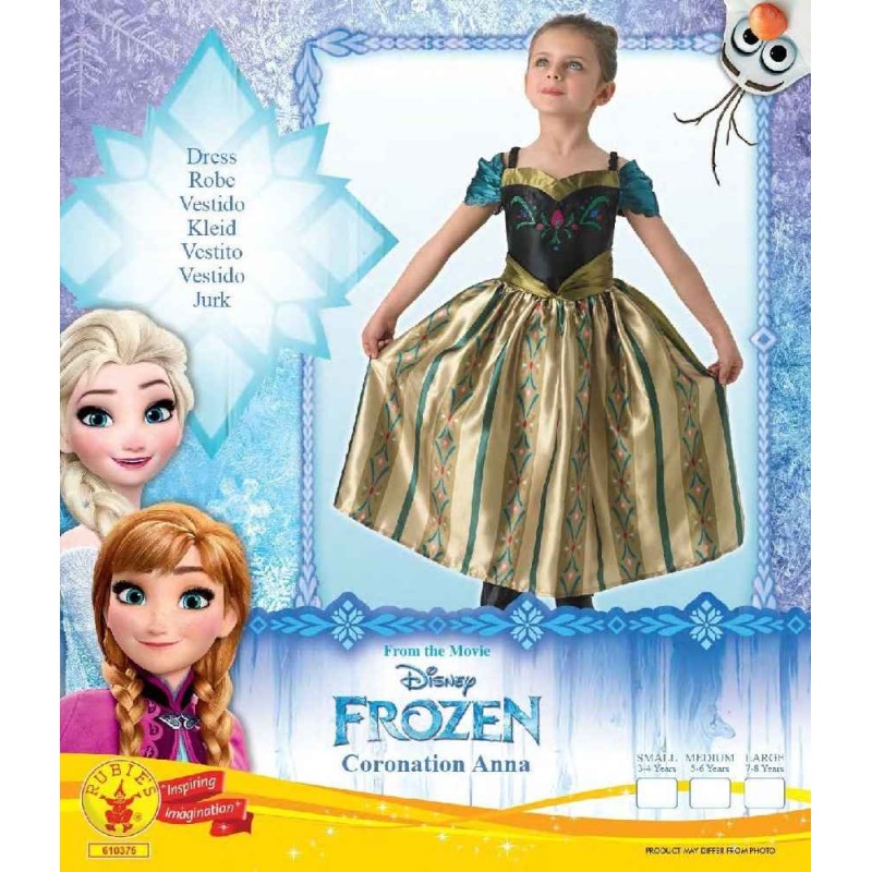 DISFRAZ ANNA FROZEN CORONACIÓN 7-8 AÑOS