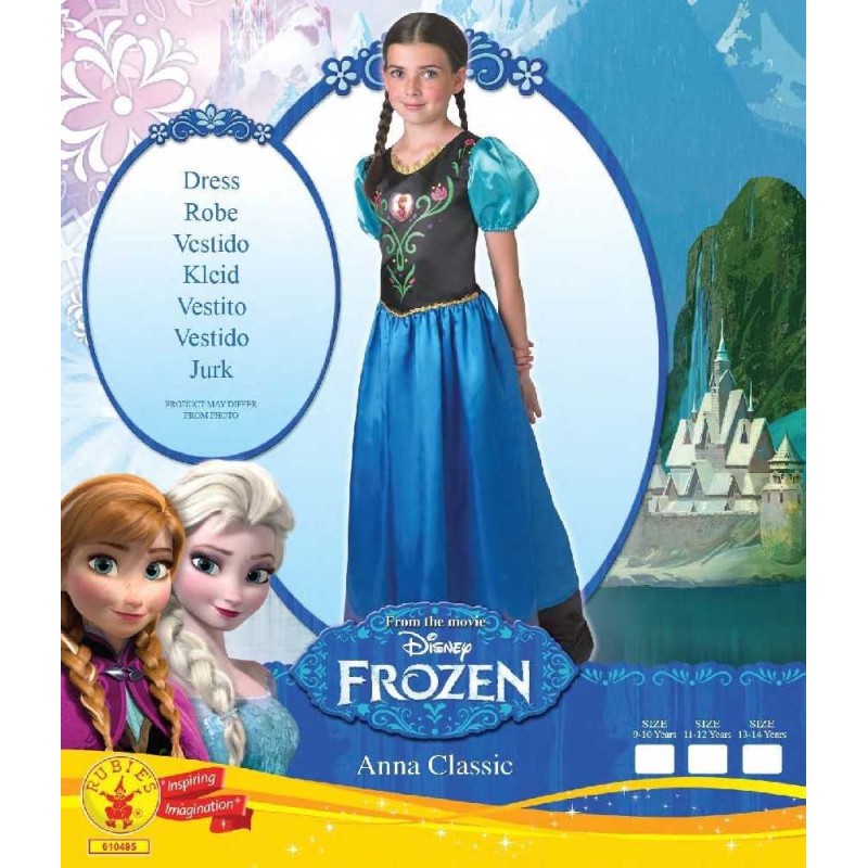 DISFRAZ ANNA FROZEN  CLASSIC 11-12 AÑOS