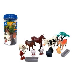 SET DE 13 PIEZAS ANIMALES DE GRANJA