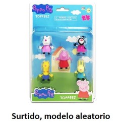 PEPPA PIG - PACK DE 5 FIGURAS TOPPEEZ (S
