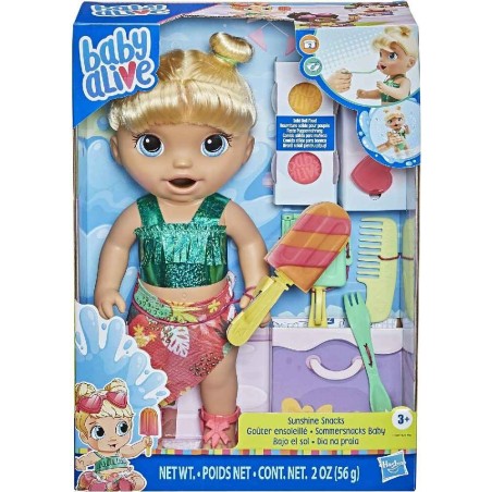 BABY ALIVE MUNECA BAJO EL SOL PELO RUBIO