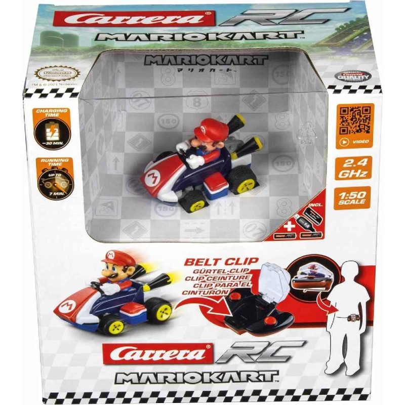 MINI COCHE RADIO CONTROL 1:50 MARIO KART