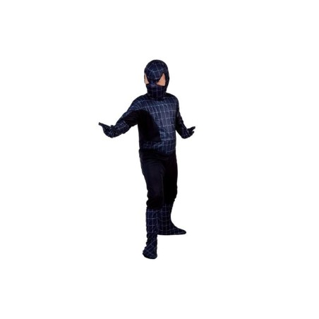 DISFRAZ SPIDER HEROE NEGRO 7-9 AÑOS