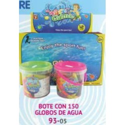 BOTE CON 150 GLOBOS DE AGUA