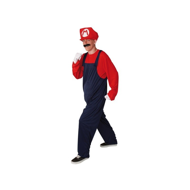 DISFRAZ MARIO BROS FONTANERO ADULTO