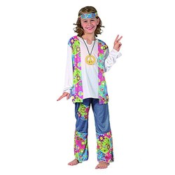 DISFRAZ HIPPIE NIÑA 7-9 AÑOS