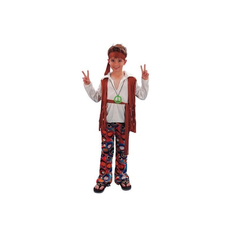 DISFRAZ HIPPIE NIÑO 4-6 AÑOS