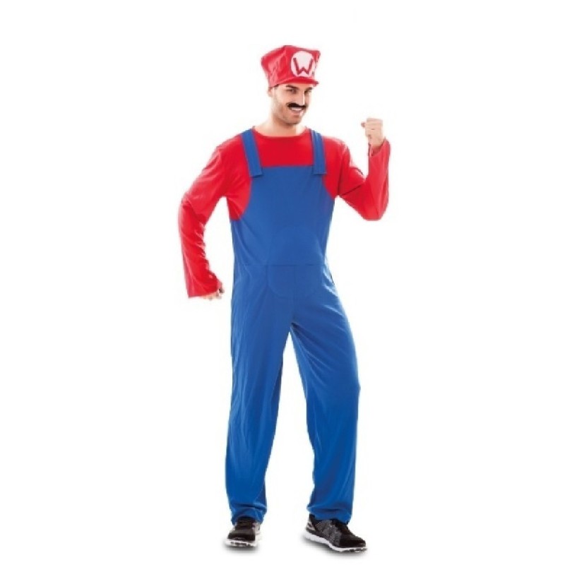 DISFRAZ FONTANERO MARIO BROSS TALLA S