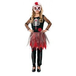DISFRAZ CATRINA ESQUELETO 5-6 AÑOS 2