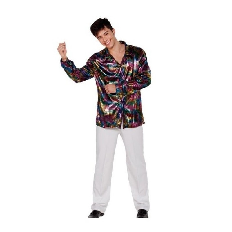 CAMISA HOMBRE DISCO COLORIDA