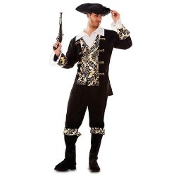 DISFRAZ PIRATA DORADO ADULTO HOMBRE ML