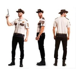 CAMISETA DISFRAZ SHERIFF MANGA CORTA T-L