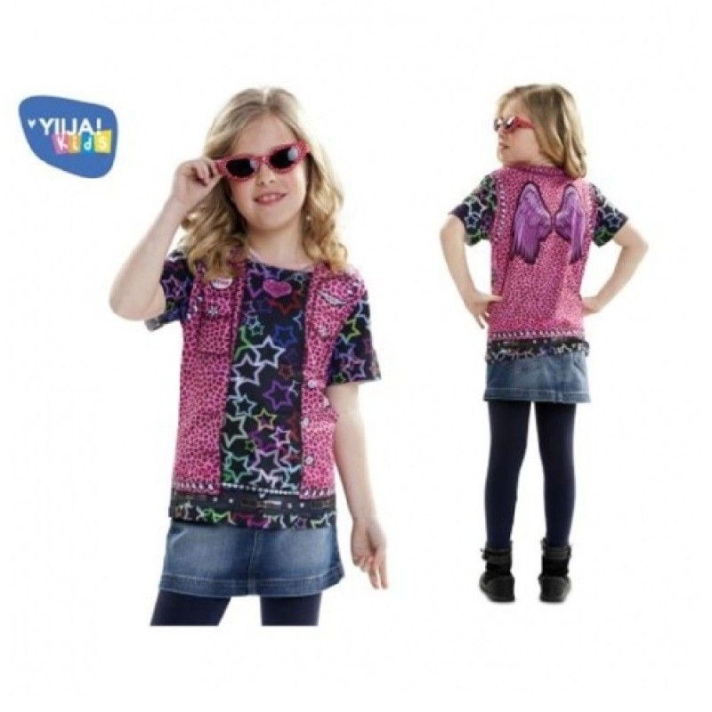 DISFRAZ CAMISETA COSPLAY ROCKERA ROCKSTA
