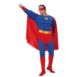 DISFRAZ HEROE MUSCULOSO ADULTO SUPERMAN