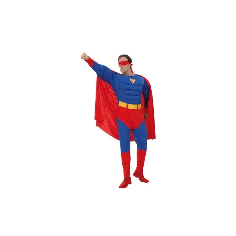 DISFRAZ HEROE MUSCULOSO ADULTO SUPERMAN