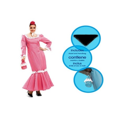 DISFRAZ CHULAPA MADRILEÑA ROSA MUJER S