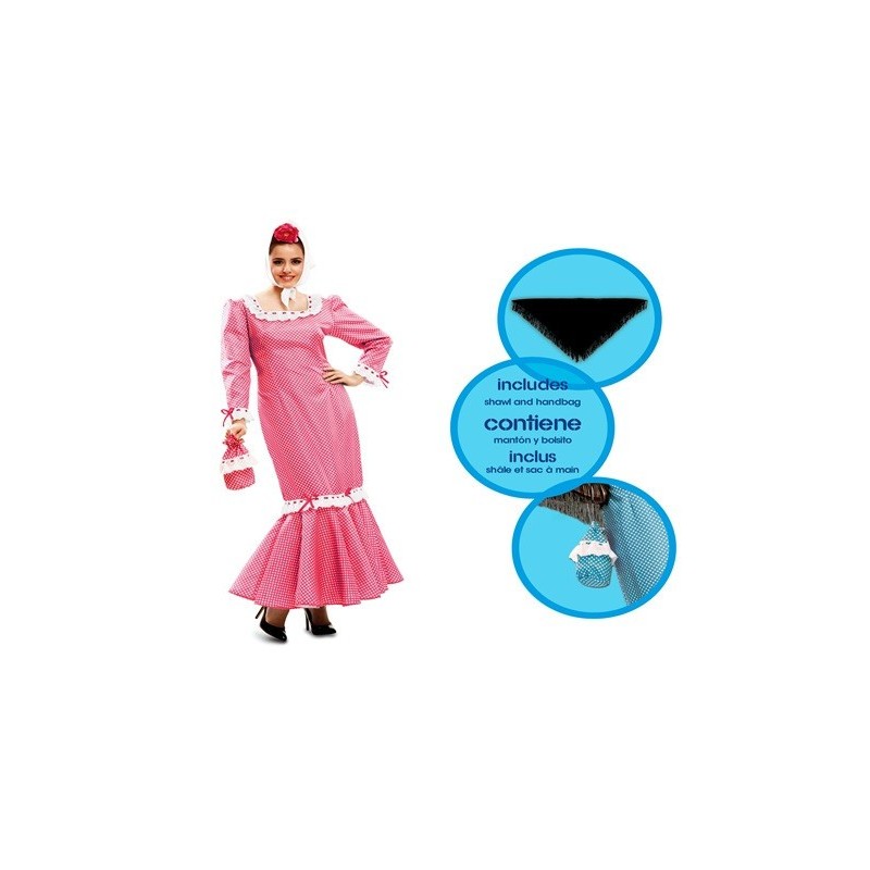 DISFRAZ CHULAPA MADRILEÑA ROSA MUJER XL