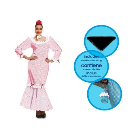 DISFRAZ CHULAPA MADRILEÑA BLANCO MUJER S