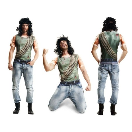 DISFRAZ CAMISETA COSPLAY WARRIOR RAMBO T