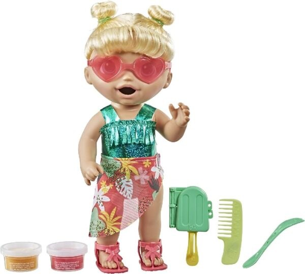 BABY ALIVE MUNECA BAJO EL SOL PELO RUBIO